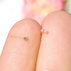 TINY 24K Gold Wedding Nose Stud, Wedding Nose Stud, Bridal Nose Stud, Gold Wedding Nose Stud, Bridal Nose Ring, Wedding Nose Ring, Nose Ring