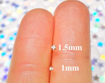 24K Gold MICRO Nose Stud Diamond, Gold Nose Stud, 22g Nose Stud, Gold Nose Ring, Nose Studs Tiny, Nose Rings and Studs, Small Nose Stud