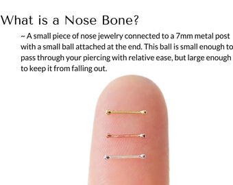 TEENY TINY Ball Nose Stud, 22 Gauge Nose Stud, Micro Nose Stud