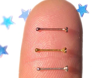 TINY Nose Stud Micro Nose Ring Stud Nose Rings Diamond Nose Stud Small Nose Stud 1mm Nose Stud Micro Nose Stud Nose Piercing 1mm Nose Bone