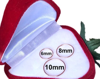 Nasenring aus Roségold, Septumring, 16g-22g, kleiner Creolen-Ohrring