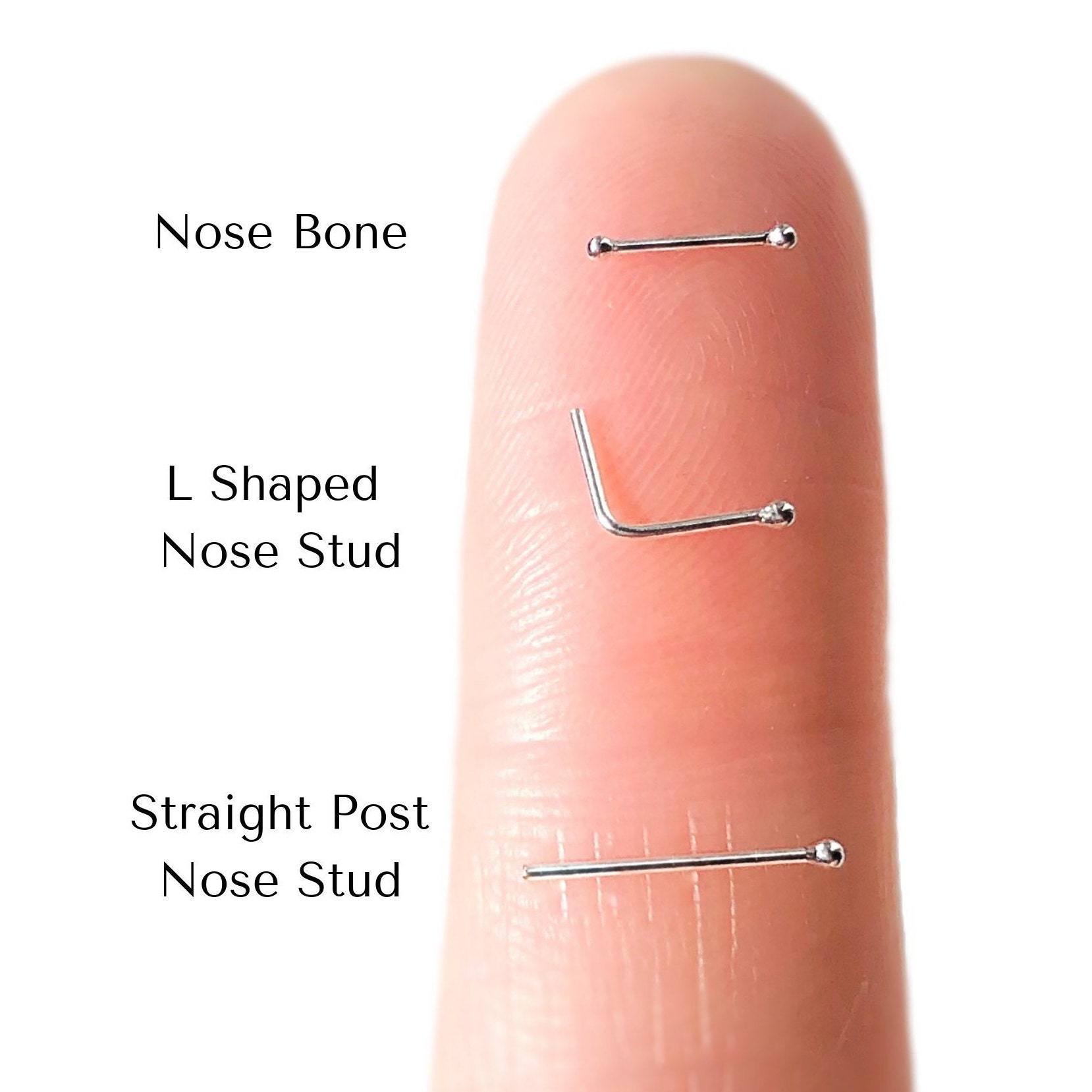 Micro Nose Stud Ball Nose Studs Tiny Nose Ring Rose Gold Ball Etsy