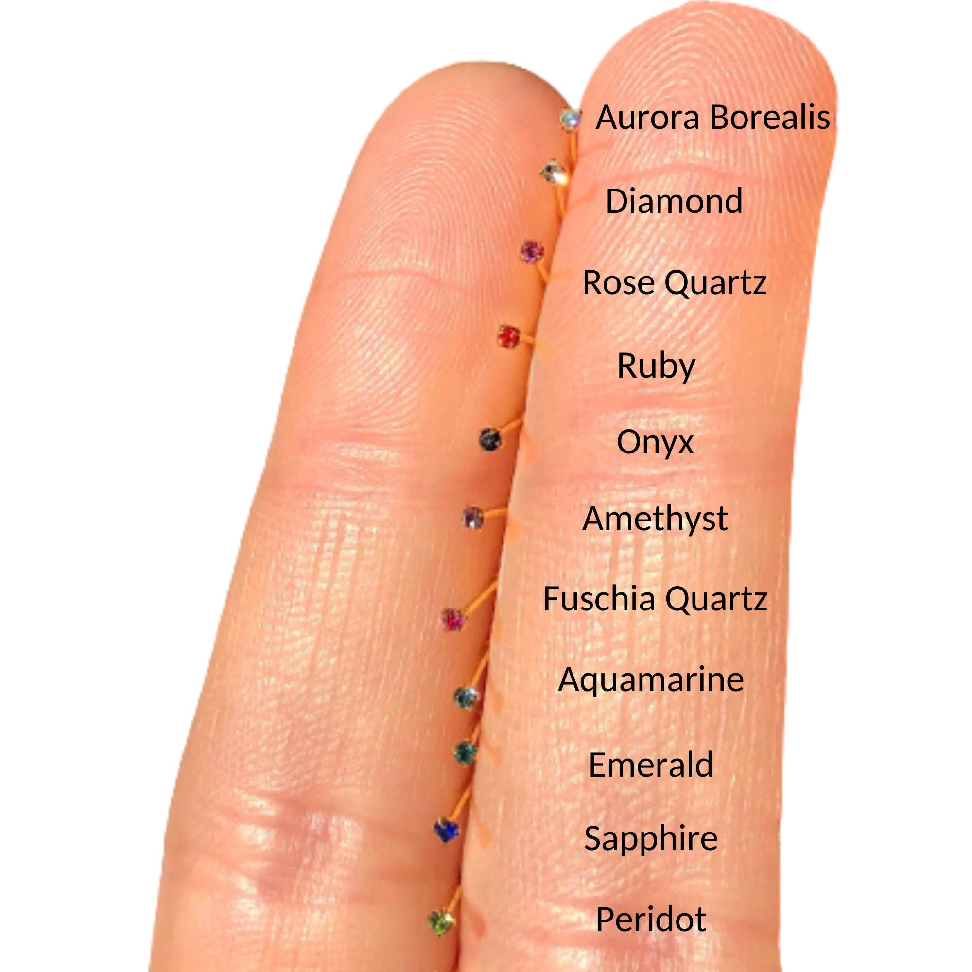 Tiny diamond sale nose pin