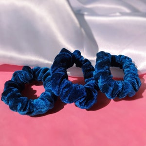 Scrunchy Set Velvet Scrunchie Pack for Women Small Scrunchie Hair Accessories By BLUEBERRYVELVETSHOP