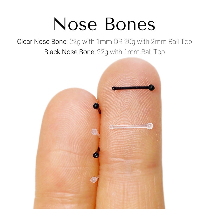 Bioflex Nose Stud Retainer Clear Nose Stud Nose Piercing Etsy