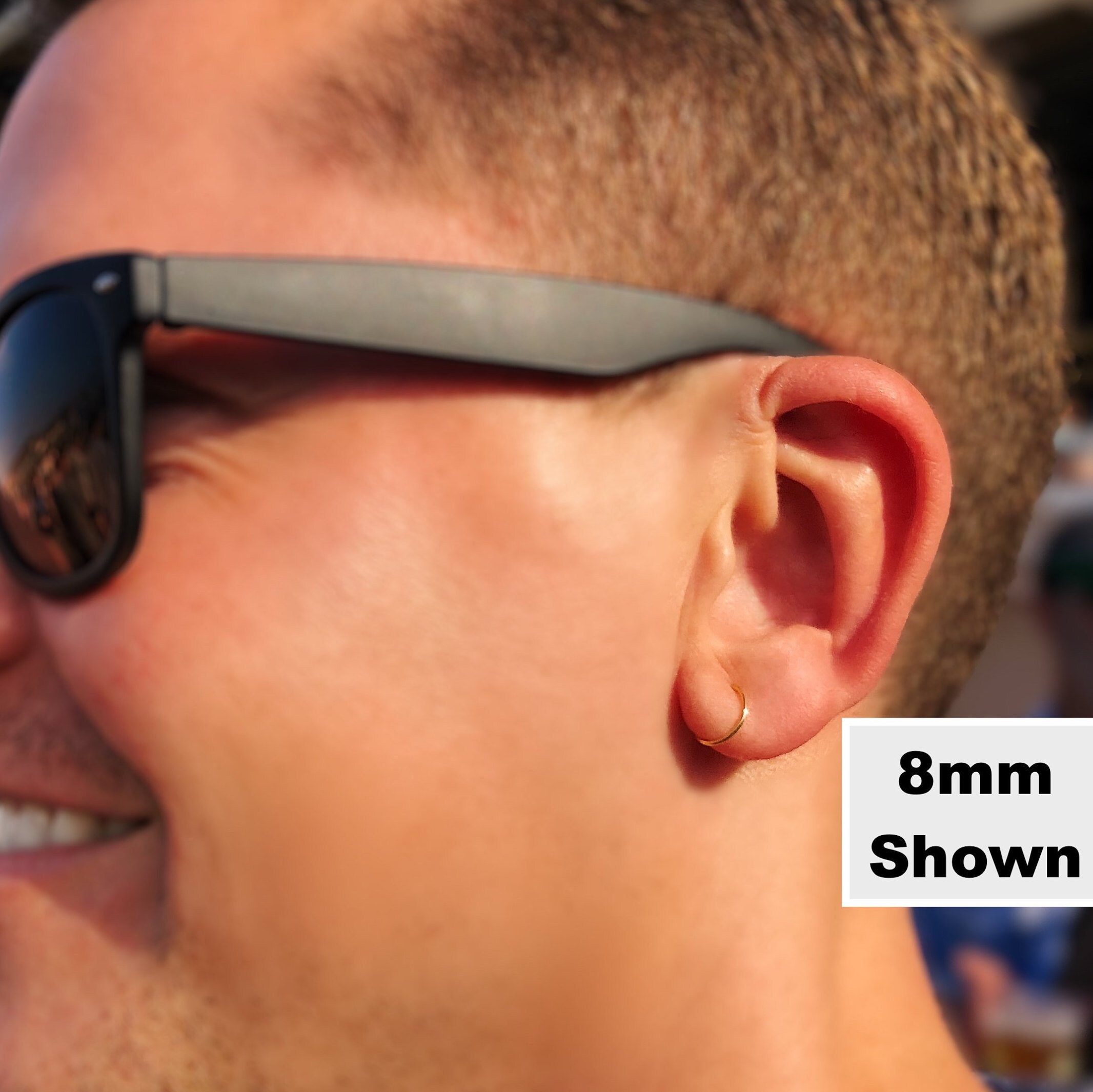 Mens Hoop Earring Hoop Earrings Mens Earrings Silver Hoop Etsy