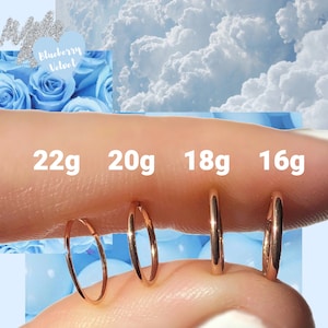 18K Nose Ring Gold Nose Ring Hoop Seamless Nose Ring Nose 18K Nose Hoop Thin Nose Ring Delicate Nose Hoop Dainty Nose Ring Seamless Gold