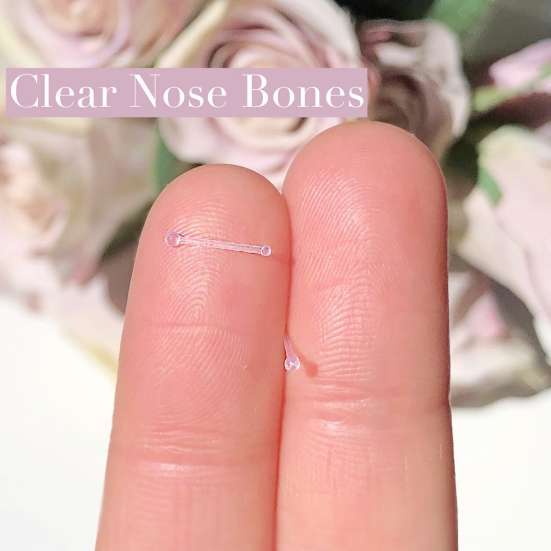 Clear Nose Retainer Invisible Nose Ring Nose Piercing Stud Etsy Sweden