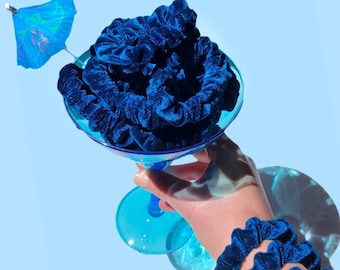 Conjunto de coleteros de terciopelo, paquete de accesorios para el cabello para mujeres o niñas, coletero pequeño de terciopelo de BLUEBERRYVELVETSHOP