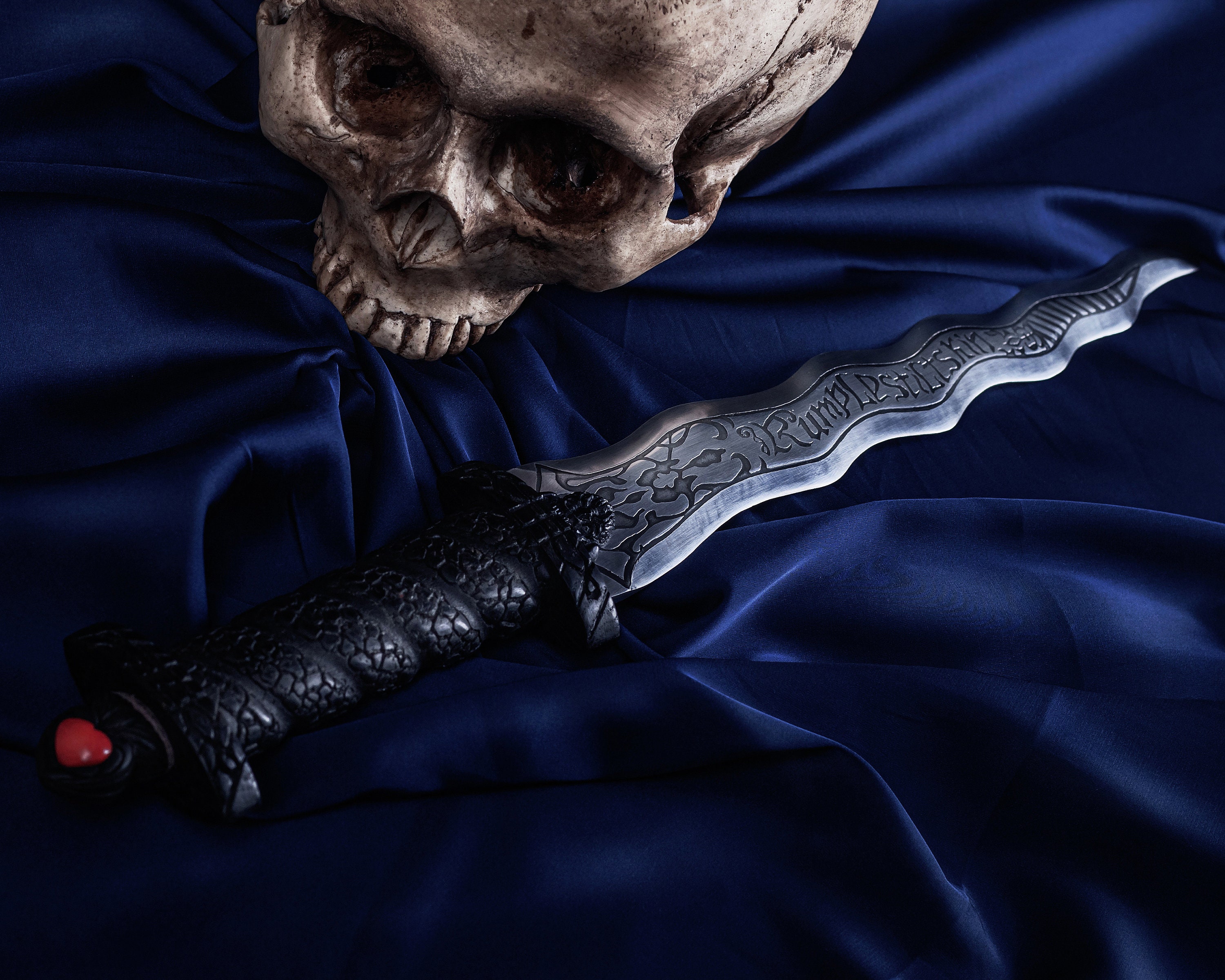 The Wavy Dagger Of The Dark Magician From The Universe Of The Etsy UK