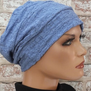 stretch lace  Hat Headwear for Cancer, Chemo, Hair Loss, Leukaemia  (Abbie)