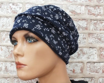 jersey hat headwear fully lined  for hair loss, chemo, cancer, (Alaina)
