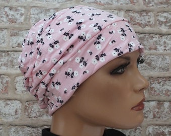 jersey hat headwear fully lined  for hair loss, chemo, cancer,  (Betsy)