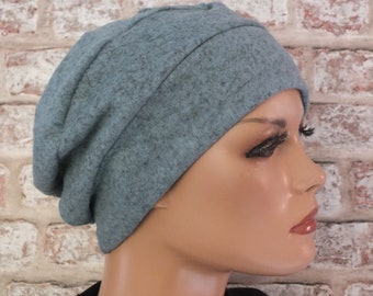 Jersey slouchy hat with full lining ,no nasty seams, for hair loss, chemo, cancer, alopecia (Annie)