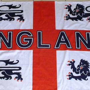 ENGLAND FOOTBALL flag ,large, lions, lionesses