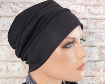 jersey hat headwear fully lined  for hair loss, chemo, cancer, (Addison)