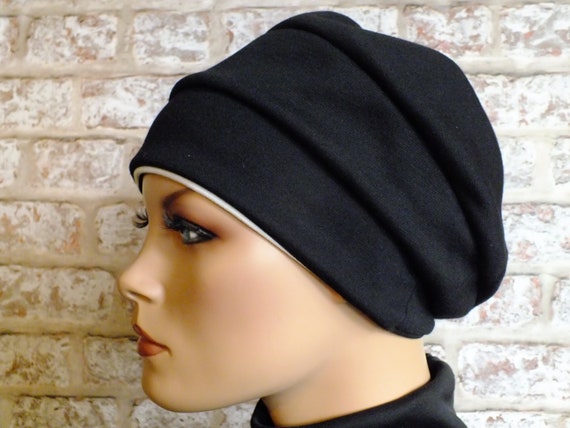 Reversible 2 in 1 Jersey Hat Headwear for Cancer Leukemia Hair Loss Chemo