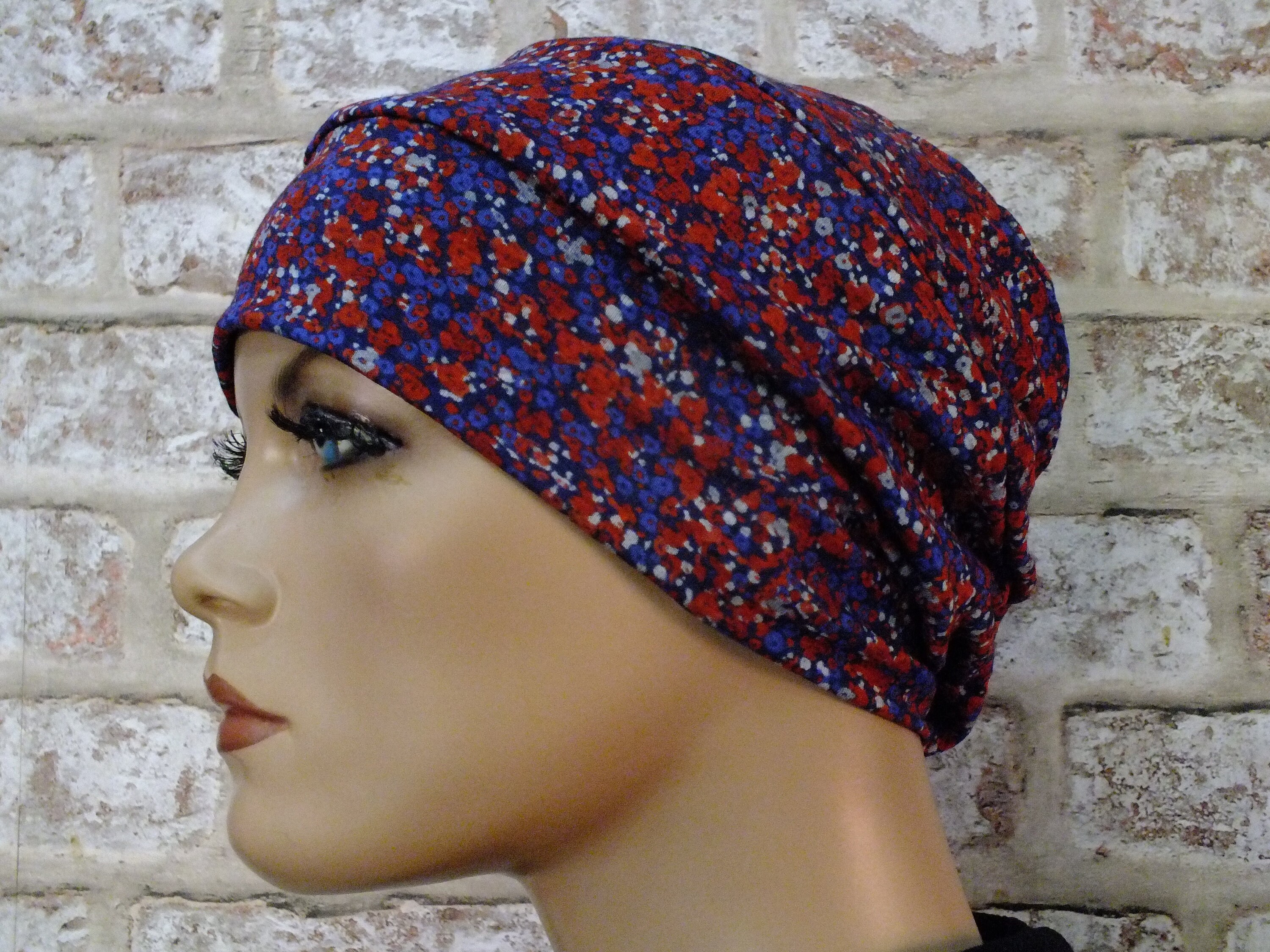 Jersey Hat full lining Christmas  Headwear for Hair Loss .Cancer Chemo, 