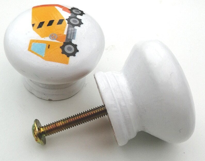 Vehicle drawer knob. 40mm wooden white painted door knobs with Etsy