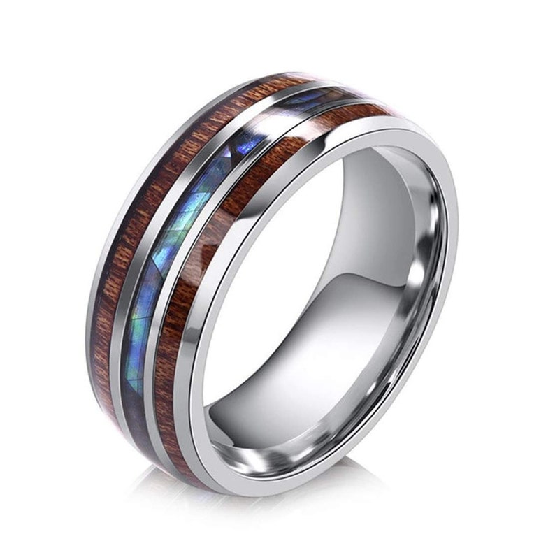 wood ring bentwood ring titanium wood ring nature ring wooden ring fathers day gift wood engagement ring handmade jewelry