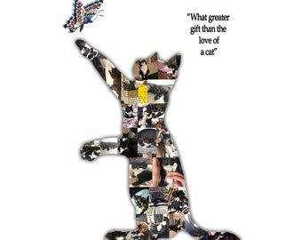 Cat Photo Collage Pet Memorial Cat Lover Gift