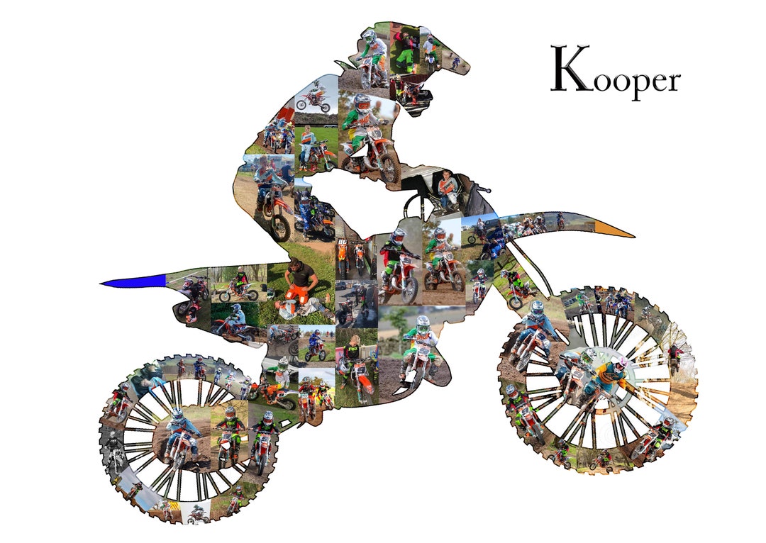 Motorbike Photo Collage - Etsy