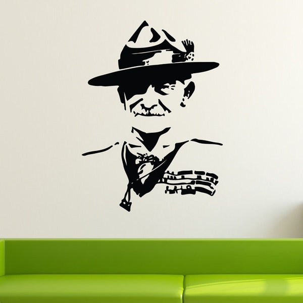 Robert Baden-Powell, in Jpg Png SVG, DXF, EPS, for Cricut & Silhouette, plotter, Baden-Powell scout chief Cutting file