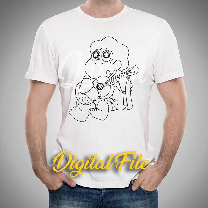 Steven Svg Steven Universe With Ukulele, Svg File for Cutting Plotter or Cnc ...