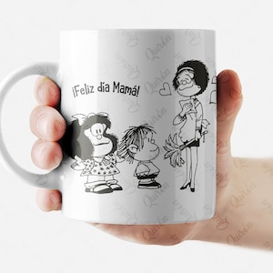 Regalo per la festa della mamma Mafalda, Jpg Png SVG, DXF, EPS, per Cricut & Silhouette, plotter, Mafalda Vector per taglio o stampa cnc e laser