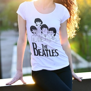 The Beatles - Camiseta para niños (1 a 12 años), Blanco