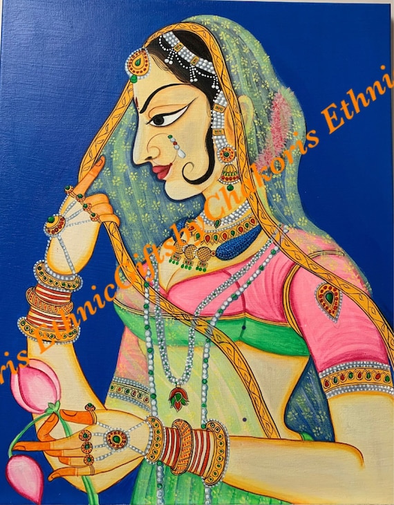Pichwai Art banitani rajasthani Painting traditional Indian