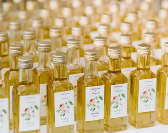 MINI 2oz Greek olive oil bomboniere, wedding olive oil favors, olive oil favors, oregano olive oil, wedding gifts, mini olive oil favors