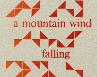 Mountain Wind Letterpress Print