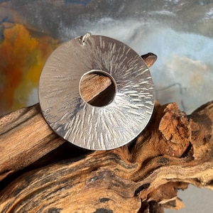 Textured Silver Pendant