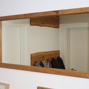 Mirror with wooden frame oak or steamed oak