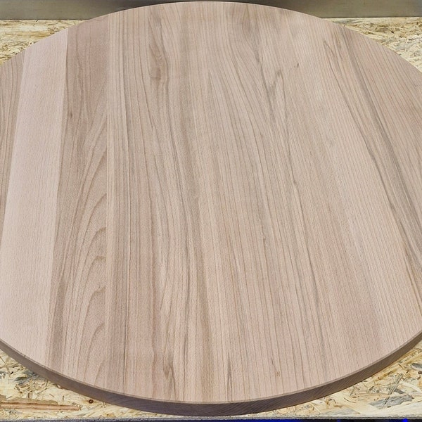 Round beech top table top solid wood top