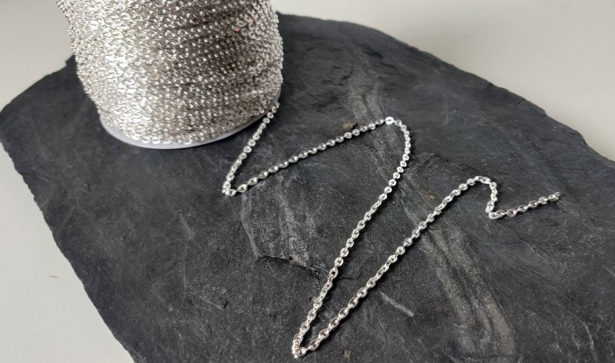 Sterling silver chain shop by the metre
