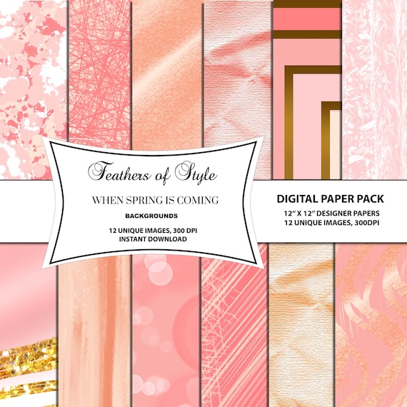 Spring Basic Papers, Spring Patterns, Spring Digital Paper, Pastel Spring, Pastel Patterns, Pastel Colors