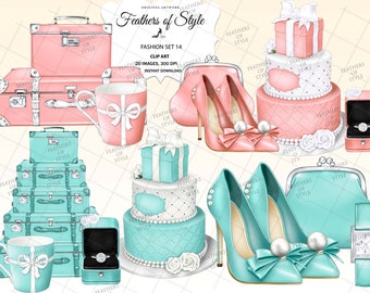 Fashion accessories clipart, Fashion clipart, Fashion set clipart, Fashion Illustration, Bag clipart, Shoe clipart, Cake clipart Planner set