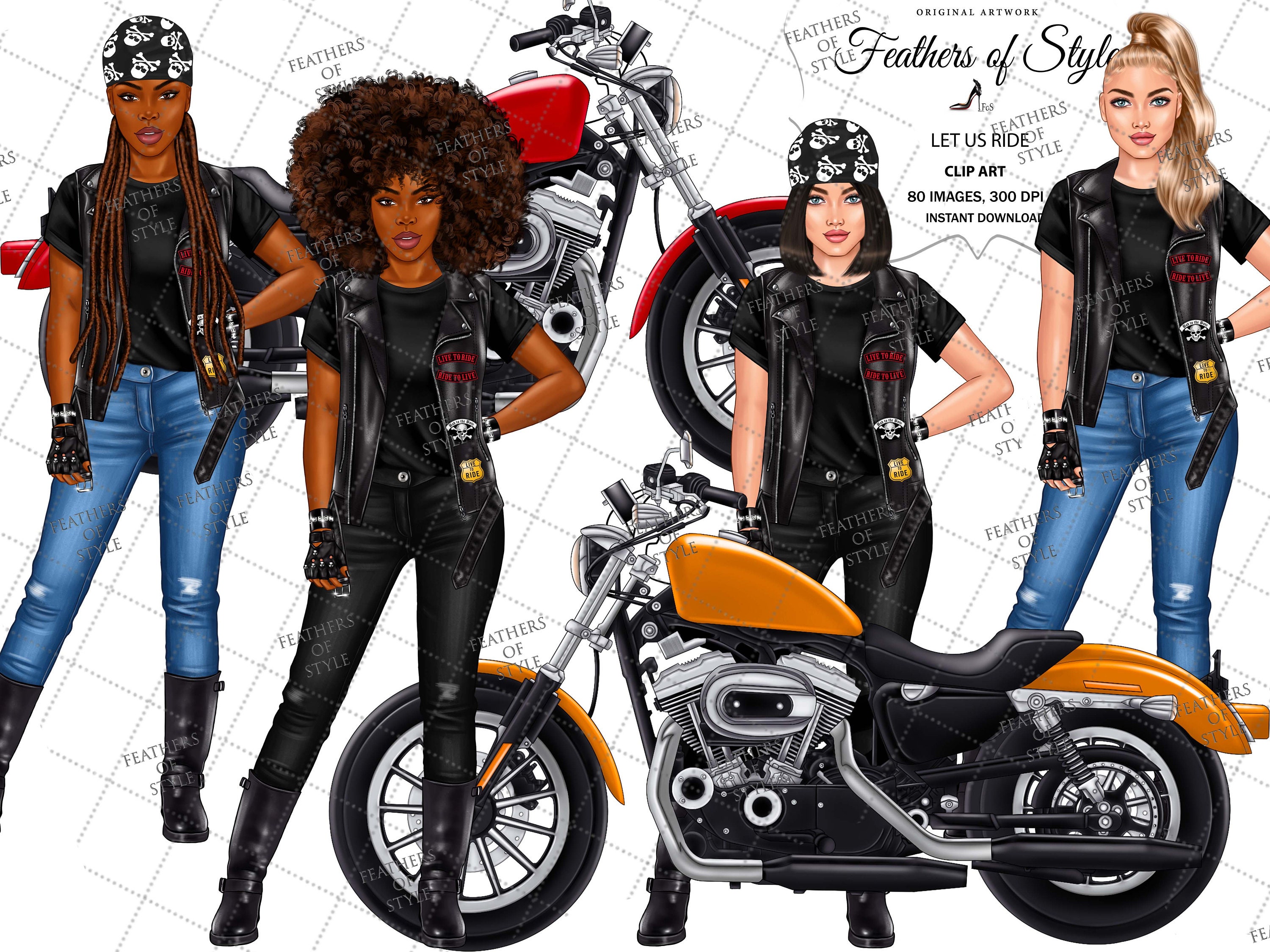 Biker sales chick outfit