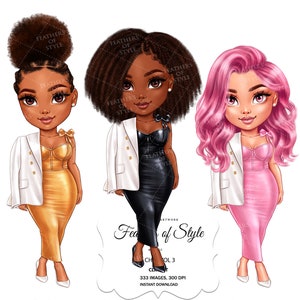 Chibi Puppe Clipart, Chibi Puppe Png, Chibi Mädchen Clipart, Boss Babe Chibi Clipart, Mode Chibi Clipart, Boss Chibi Clipart