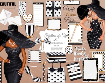 Goodnotes Stickers, Boss Babe stickers, Business woman clipart, Lady boss clipart, Business stickers, Digital Stickers for Goodnotes