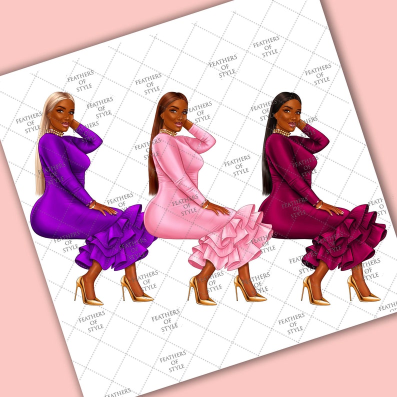 Beauty clipart, Makeup clipart. Cosmetics Clipart, Fashion Clip Art, Beauty Blog, Fashion Blog, African American girl image 3