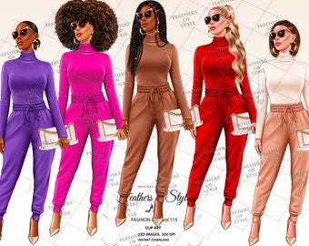 Boss Babe Clipart, Business Frau Clipart, Lady Boss Clipart, Planer Girl Clipart, Boss Mädchen Clipart, Fashion Illustration