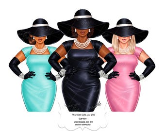 Clipart Boss babe, Clipart Miss Tiffany, Clipart Śniadanie u Tiffany'ego, Clipart Pani szefowej, Clipart Planner Girl, Clipart Boss Girl