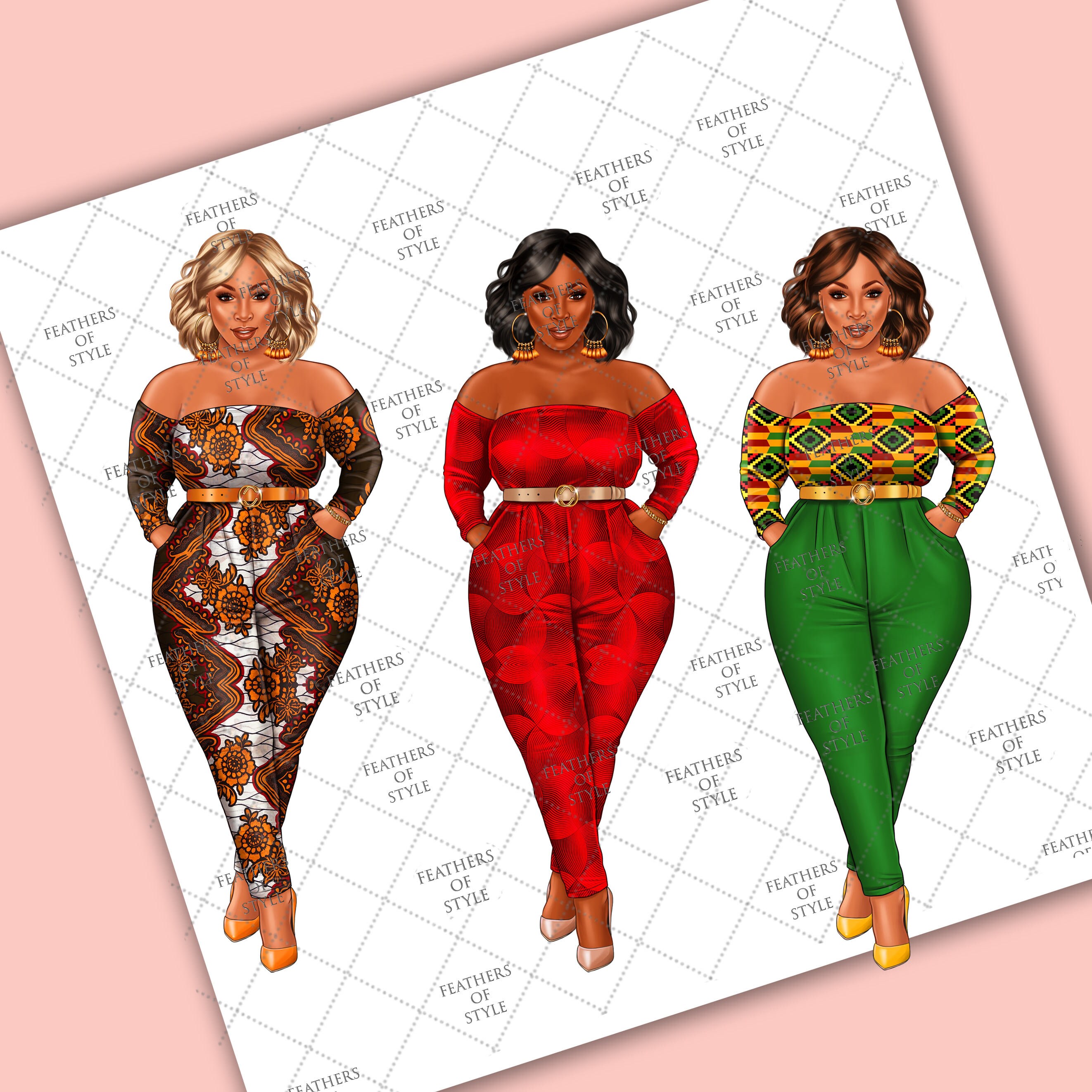Fashion Girls Clipart, Lady Boss Clipart, Fashionable Girls Clipart ...