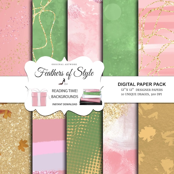 Spring Patterns, Spring Basic Papers, Spring Digital Paper, Pastel Spring, Pastel Patterns, Pastel Colors