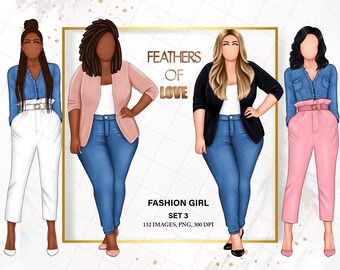 Lady boss clipart, Boss Babe clipart, Denim tjej clipart, Planner tjej clipart, Mode tjej clipart, Boss tjej clipart, Afro tjej clipart