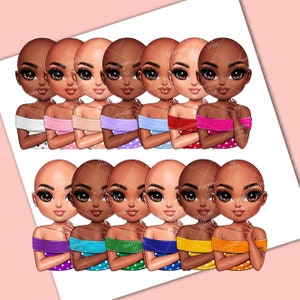 Chibi doll clipart, Business Chibi doll png, Chibi girl clipart, Boss Babe chibi clipart, Fashion Chibi Clipart, Boss Chibi clipart image 2