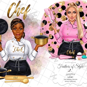 Imágenes prediseñadas de chef, imágenes prediseñadas de cocinero, chef femenina, imágenes prediseñadas de cocina, imágenes prediseñadas de bebé jefe, imágenes prediseñadas de chica jefe